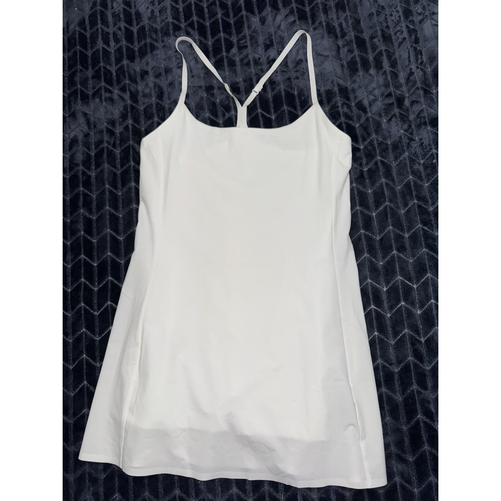 TnAction Active White Mini Racerback Tennis Dress Size Small